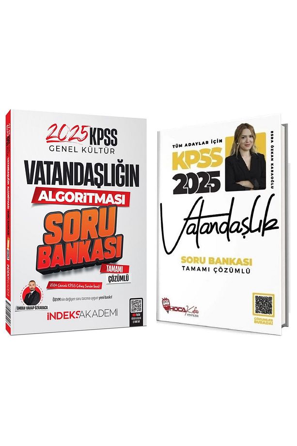 Hoca Kafası Indeks 2025 Kpss Vatandaşlık Soru Bankası 2 Li Set - Esra Özkan Karaoğlu Hoca Kafası - 1