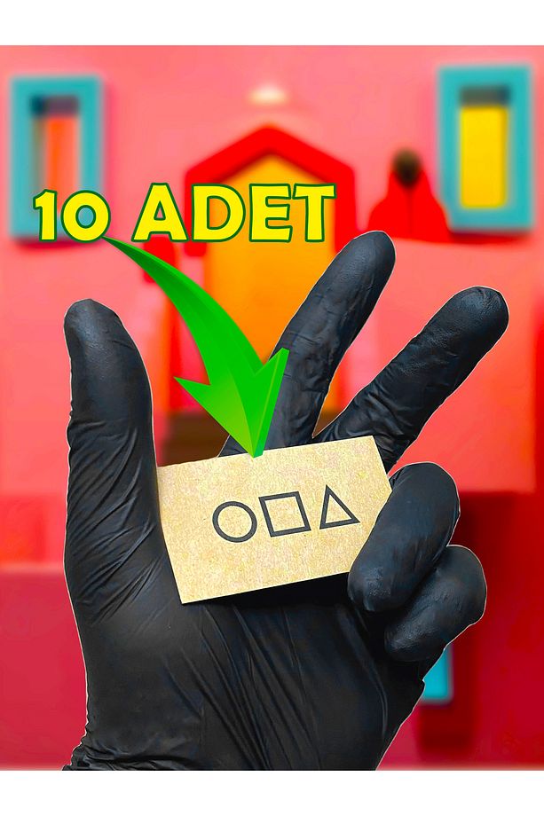 Squid Game Oyun Kartı Seti 10 Adet - Squid Game Temalı Eğlence Kartları - 1