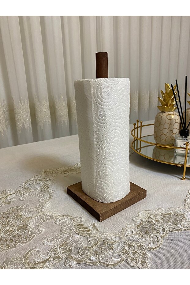Wooden Paper Towel Holder, Tabletop Napkin Holder