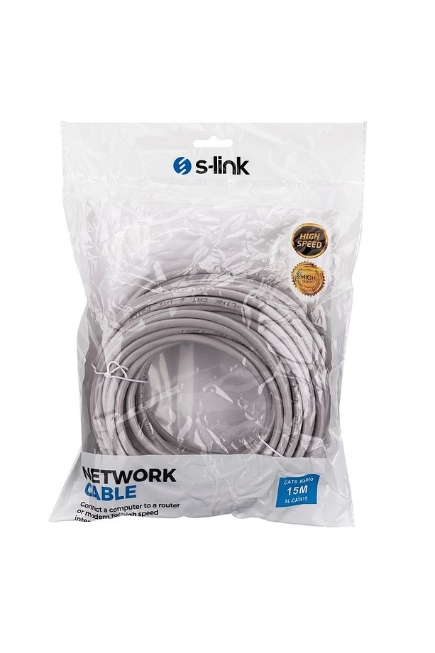 Sl-cat615 Cat6 15mt Gri Utp Patch Kablo - 3