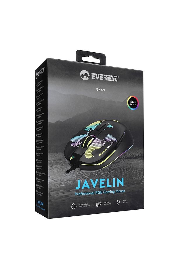 Oyuncu Gaming Mouse Javelin Gx69 4800 Dpı Makro Yazılımlı Rgb Drag Click - 6