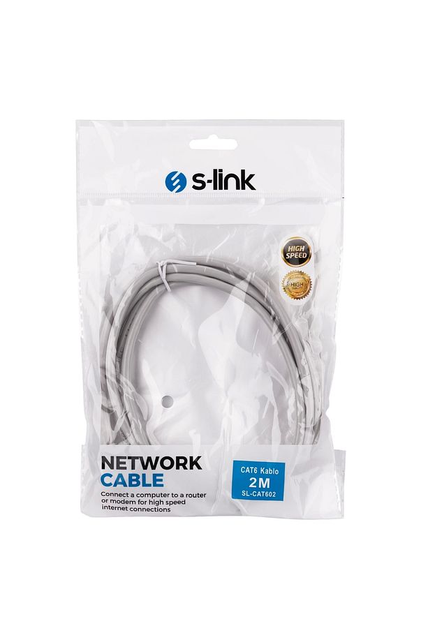 Sl-cat602 2m Cat6 Gri Patch Kablo - 3