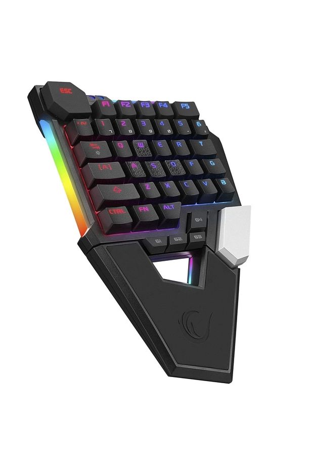 Kb-277 Omnı Siyah Örgülü Type-c Rgb 6 Farklı Aydınlatma Modu Q Mini Gaming Oyuncu Klavyesi - 1