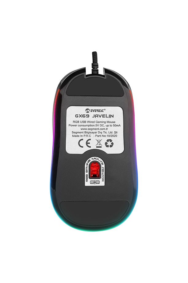 Oyuncu Gaming Mouse Javelin Gx69 4800 Dpı Makro Yazılımlı Rgb Drag Click - 5