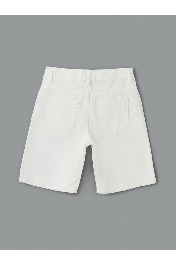 Lcw Beli Ayarlanabilir Lastikli Erkek Çocuk Jean Şort - 3