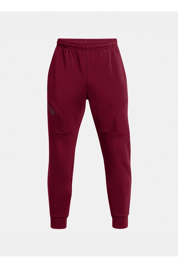 Bordo Erkek Normal Bel Eşofman Altı 1389353-625 UA Unstoppable Flc Jgr - 5