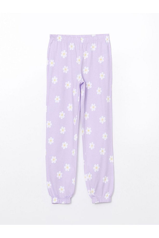 LCW Young Beli Lastikli Çiçekli Kadın Jogger Pijama Alt - 1