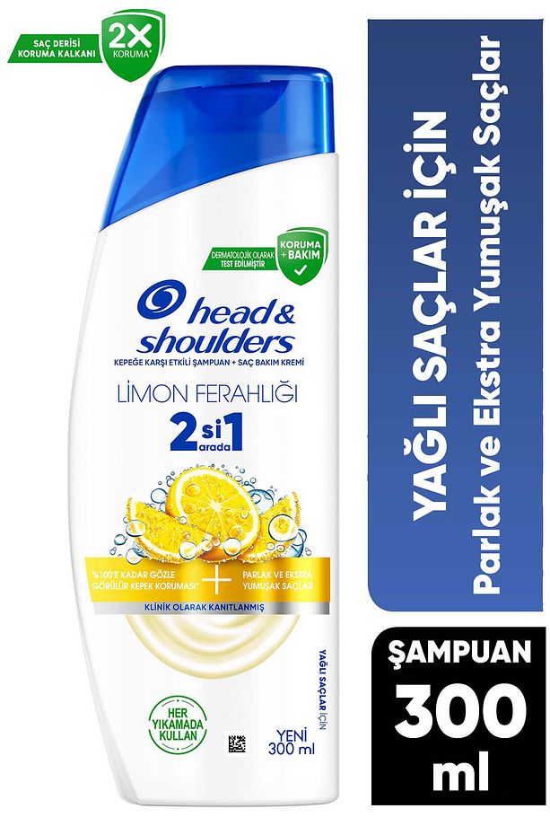 Limon Ferahlığı 2si1 Arada Şampuan 300 ml - 1