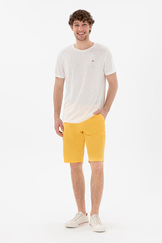 Erkek Safran Dokuma Şort 50283949-VR043 - 3