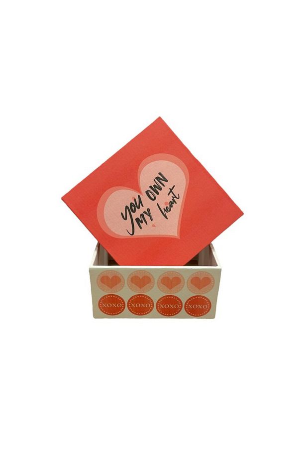You Own My Heart Sevgililer Günü Hediye Kutusu 17x17x9cm 1 Adet - 3