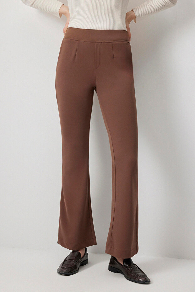 İSPANYOL PAÇA ÖRME PANTOLON - 4