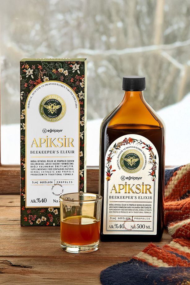 Apiksir 500ml (ZERDEÇAL ZENCEFİL PROPOLİS BAL TARÇIN KARABİBER KARIŞIMI) - 7