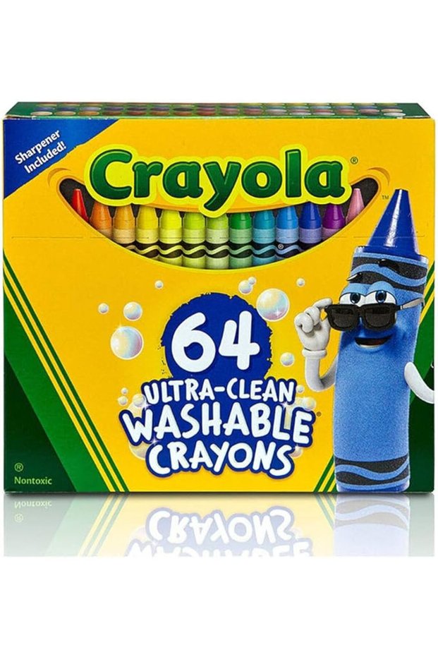 Colors Of The World Ultra-Clean Washable Crayons Pack of 64