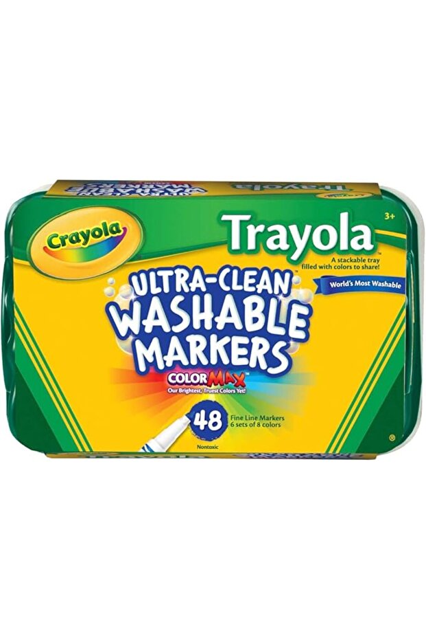 Trayola Ultra-Clean Washable Markers Fine Line 48ct 58-8214