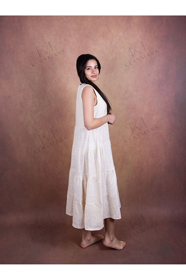 Flam pamuk Elbise - 2