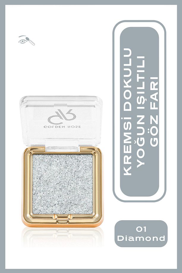 Glitter Glow Eyeshadow No:01 Diamond Simli Işıltılı Far 2,5 g - 1