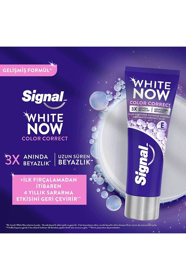 White Now Color Correct Uzun Süren Beyazlık Diş Macunu 75 ml X3 - 3
