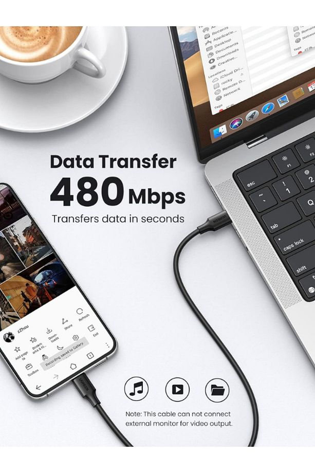 3a 60 W 1mt Type C To Type-c Hızlı Şarj Xiaomi Samsung Apple Uyumlu Şarj Aleti Telefon Şarj Kablosu - 6