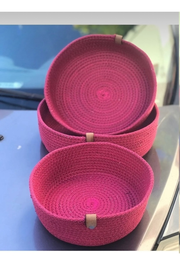 3-Piece Wicker Basket, Wicker Towel Basket, Kitchen and Bathroom Organizer, Multi-Purpose Basket Set