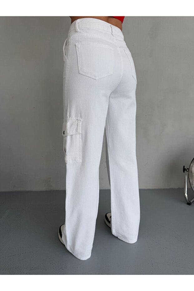 PANTALONI GABARDINE CU BOCĂLATĂ CU - 6