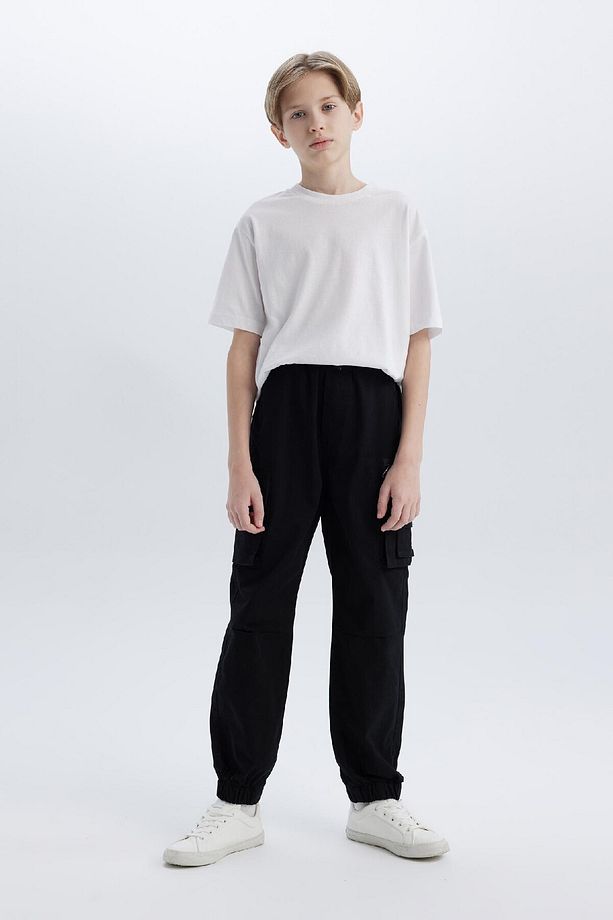 Erkek Çocuk Kargo Jogger Standart Paça Gabardin Pantolon D6313A825SP - 6
