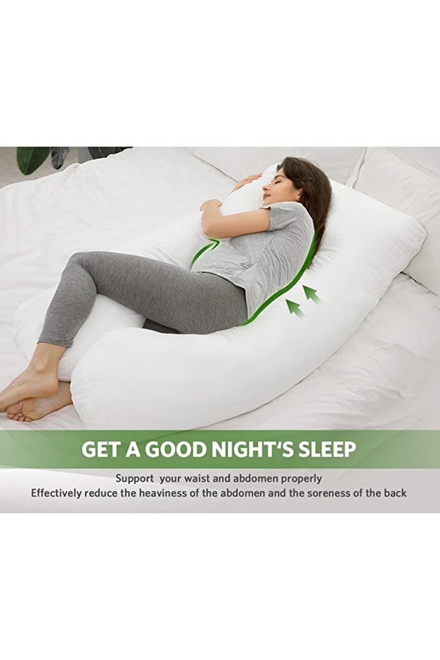 وسادة حمل مريحة على شكل حرف U من البوليستر - 6