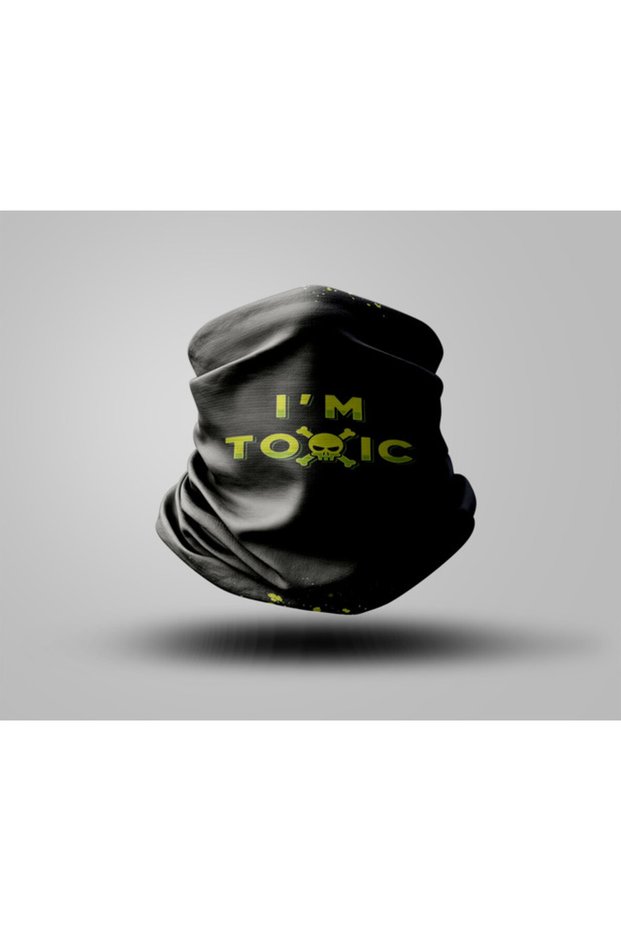Toxic Designed Biker Buff Mask Outdoor Neck Collar Unisex Bandana