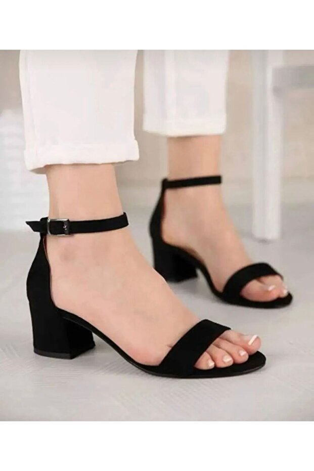 TEK BANT KADIN KALIN TOPUKLU AYAKKABI - 1