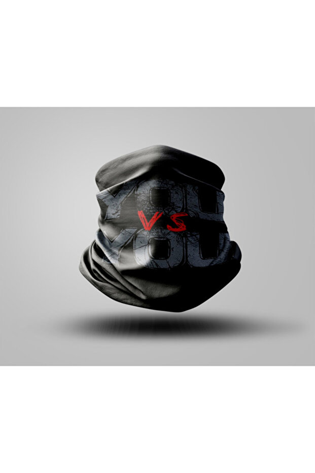 Lettering Designed Biker Buff Mask Outdoor Neck Collar Unisex Bandana