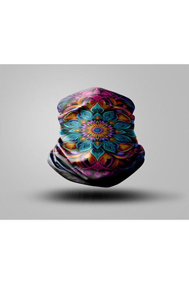 Mandala Design Biker Buff Mask Outdoor Neck Collar Unisex Bandana