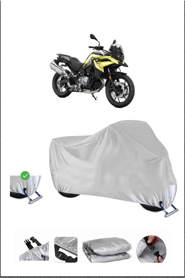 قفل Bmw F750GS متوافق مع غطاء دراجة نارية متين مقاوم للماء - رمادي