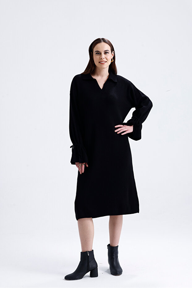 polo yaka elbise - 1