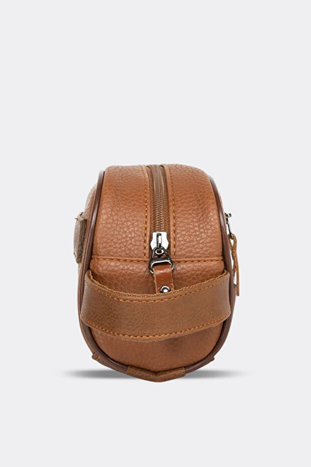 Kişisel Traş & Makyaj Bakım Çantası Taba - 4