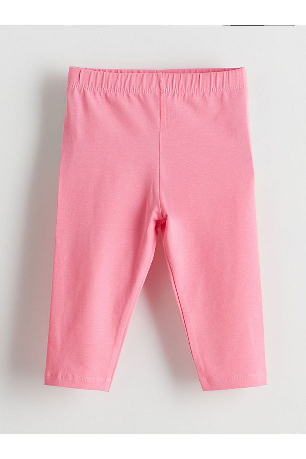 LCW Kids Beli Lastikli Basic Kız Çocuk Tayt - 1