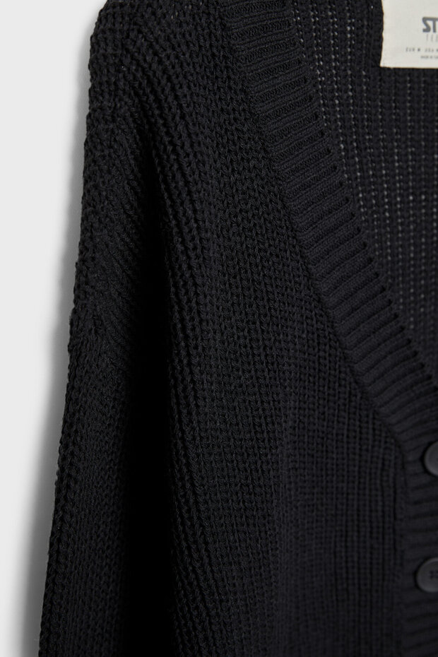 Düğmeli triko hırka - 7