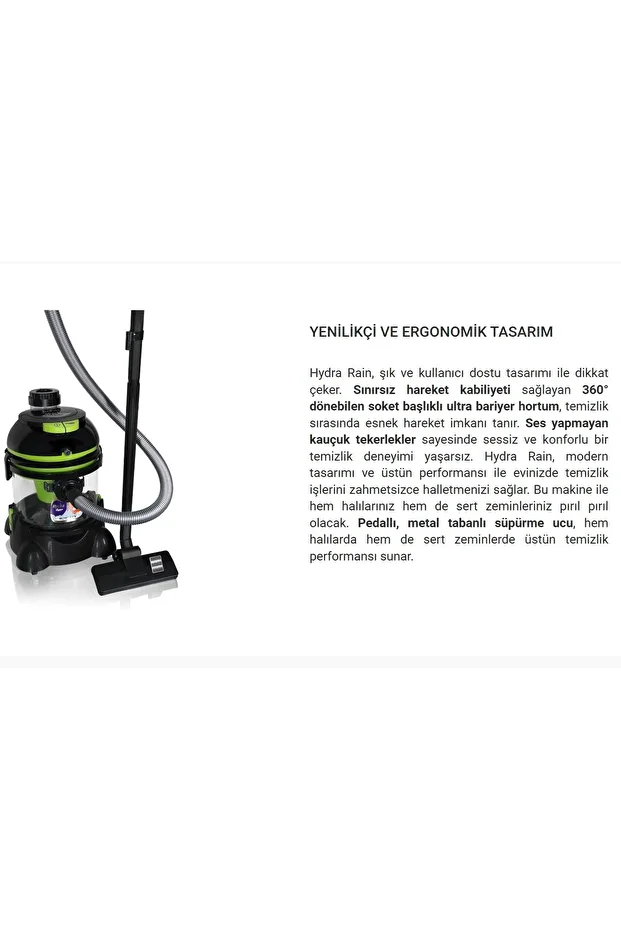 Çift Tank Sistemi Ve Uzun Kablolu Su Filtreli Halı Yıkama Makinesi- Onerous Lambader - 5