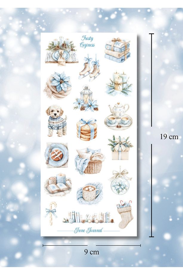 JJ02122 Frosty Sticker Seti ( Bullet Journal Ve Ajandalar İçin İdealdir) - 3