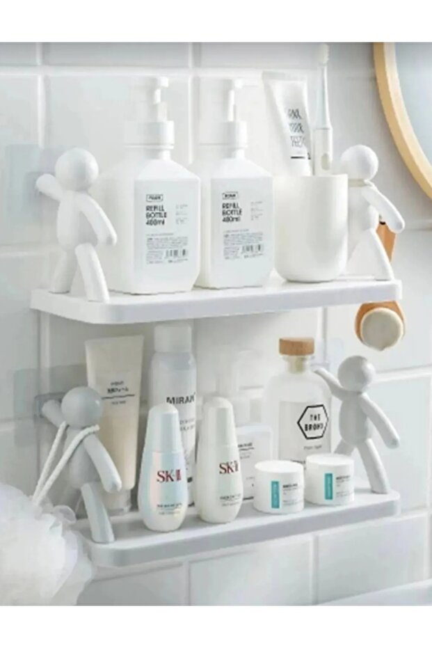 Yapışkanlı Banyo Rafı Organizer 1 adet - 4