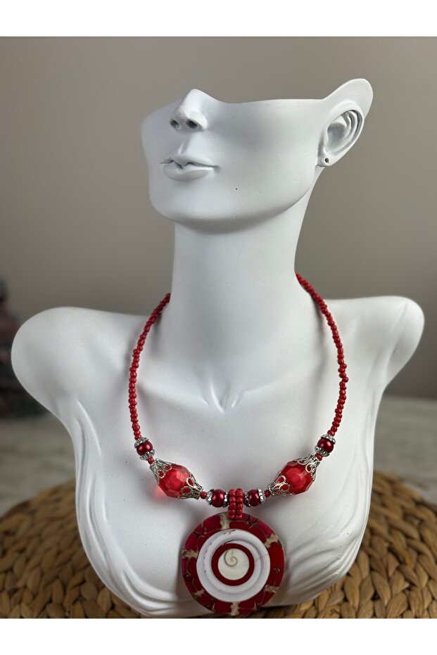 Sedef taşı kolye - 1