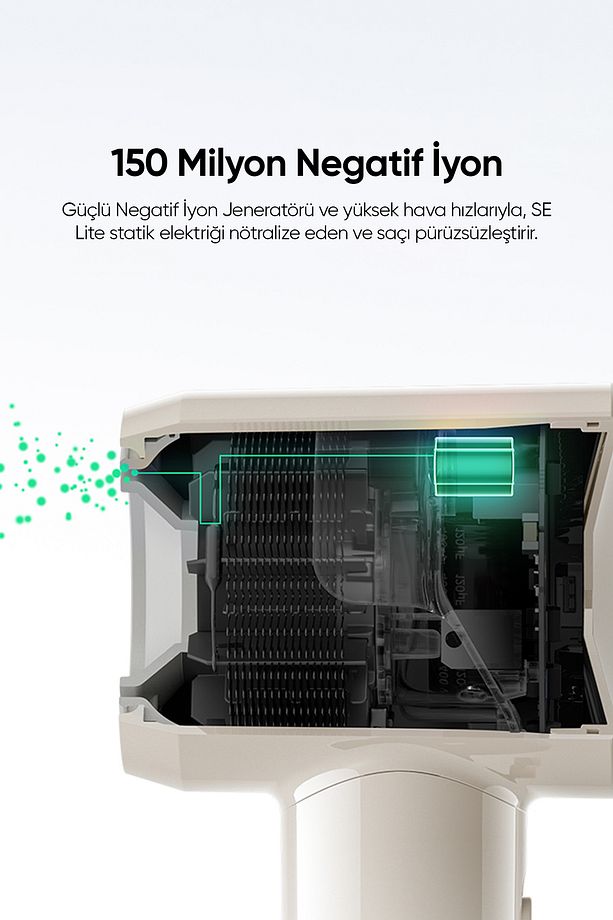 SE LITE 1500W 1 Başlıklı Yüksek Hızlı Saç Kurutma Makinesi - 5