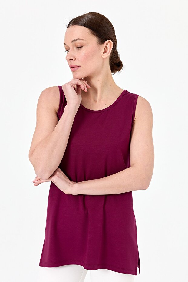 Women's Strappy Combed Cotton T-Shirt K.Mürdüm