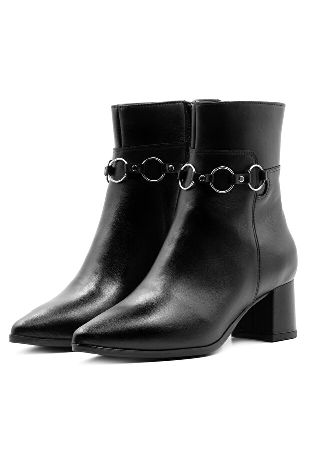 Lederstiefelette - 4