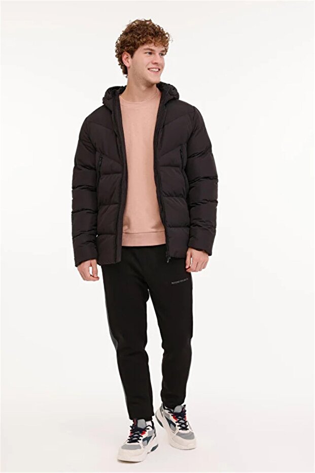 Erkek Regular Fit Block Coat Mont - 1