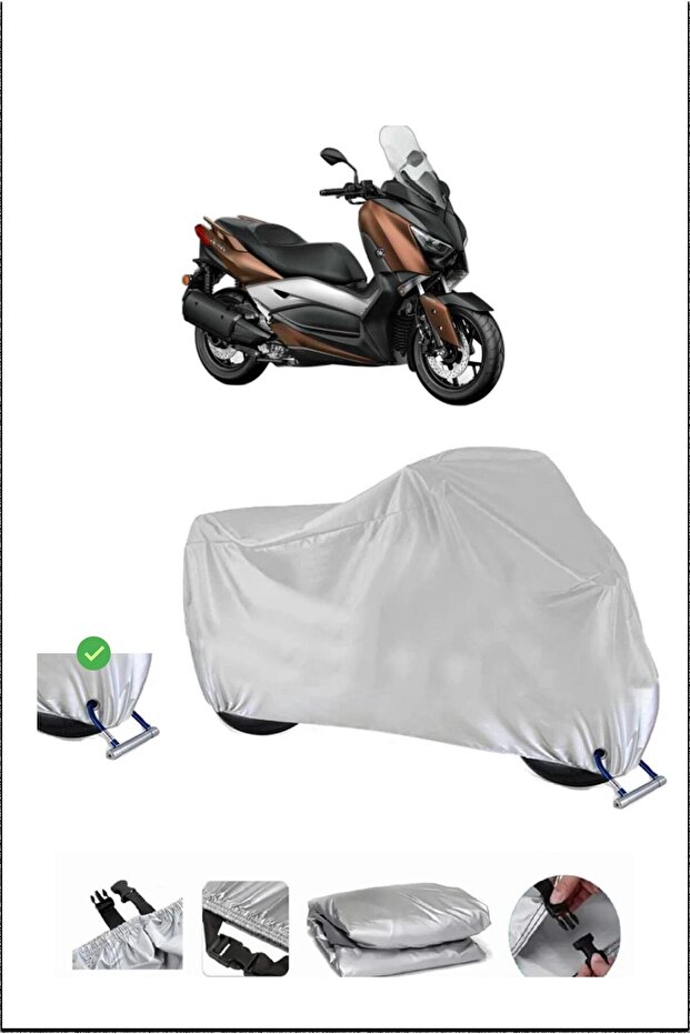 Yamaha X-Max300Abs Lock Compatible Waterproof Durable Motorcycle Tent-Gray