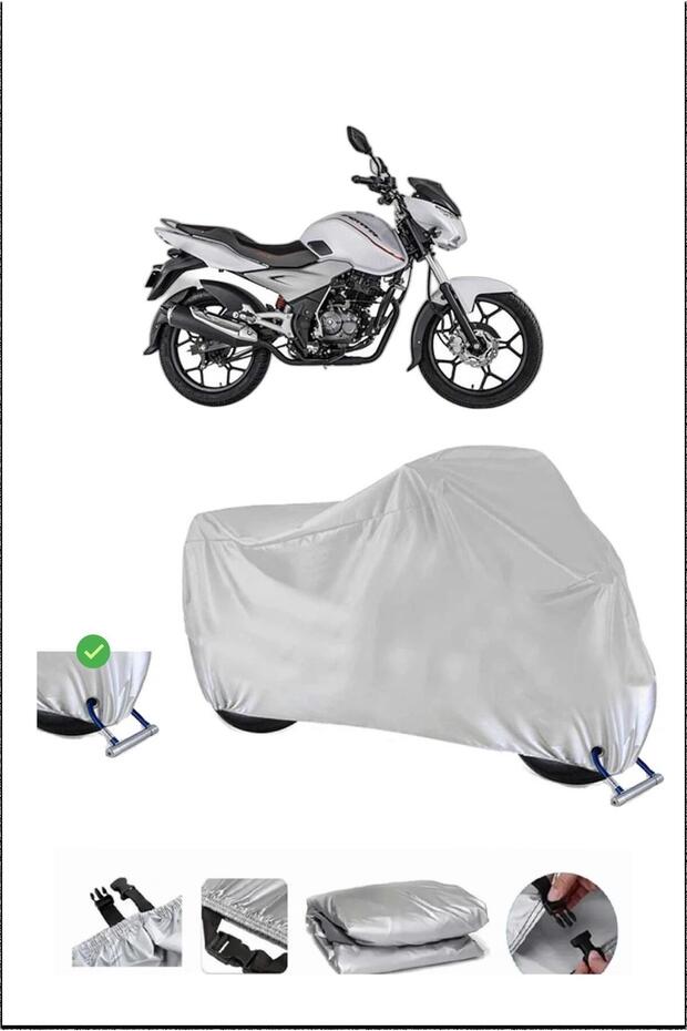 Bajaj DISCOVER125ST LOCK متوافق مع الماء ومتين للدراجات النارية - رمادي