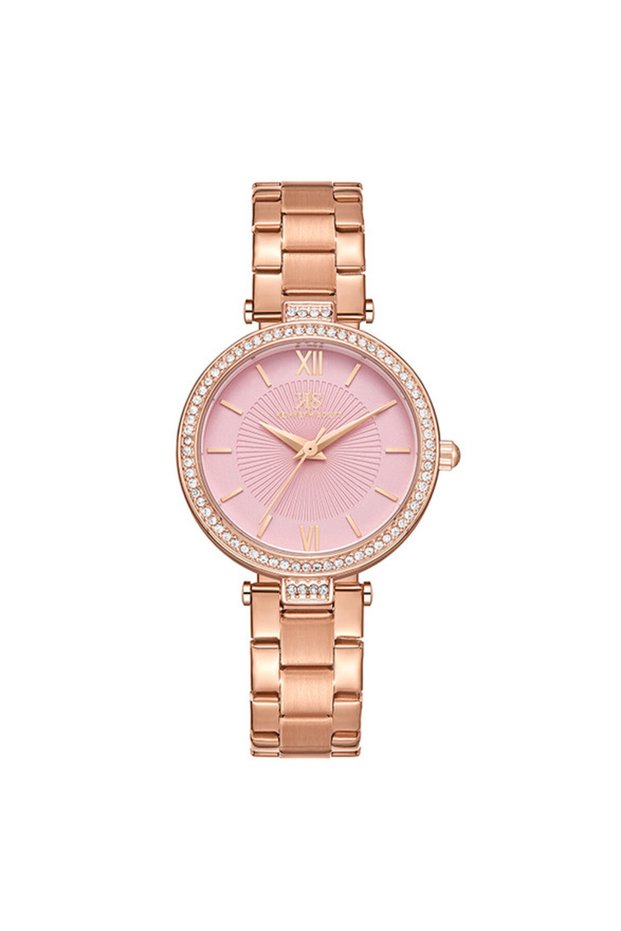 Kenneth Scott K23539-RBKP Women Analog Display Watch & Stainless Steel Strap Rose Gold