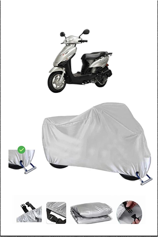 Kuba Cargo Lock Compatible Waterproof Durable Motorcycle Tent-Gray