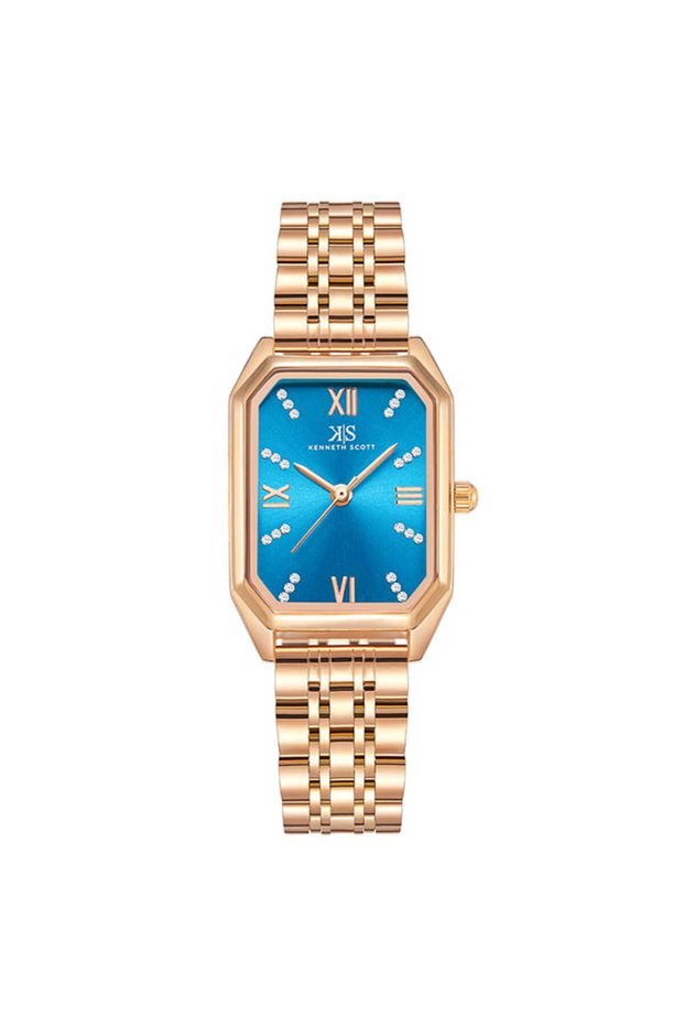 Kenneth Scott Women Analog Blue Dial Watch - K23519-RBKL