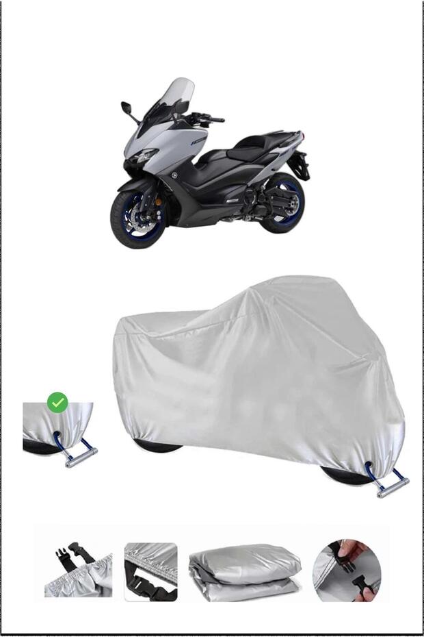 ياماها TMAX560 قفل متوافق مع مقاومة للماء دراجة نارية متينة-رمادي