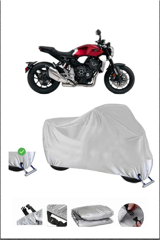 هوندا CB1000R قفل متوافق مع الماء دائم دراجة نارية القماش المشمع-رمادي